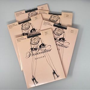 Pack of 5 Agent Provocateur Seam & Heel Stretch Black Stockings Size 2 N…